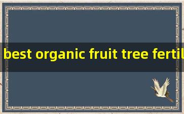 best organic fruit tree fertilizer factories
